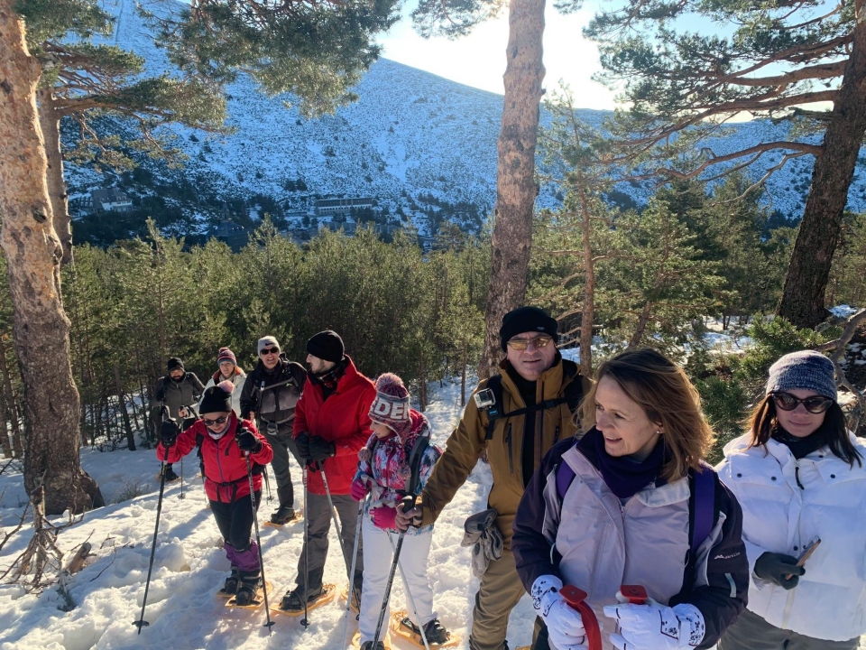 Ruta de raquetas de nieve