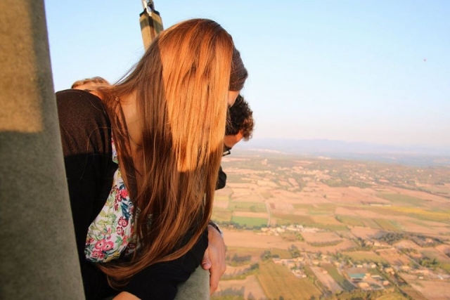  Contemplando il panorama dalla mongolfiera 