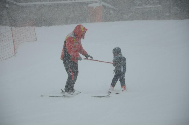 And snowing 