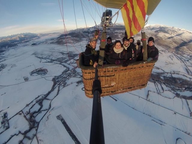 Selfie desde el globo aerostático