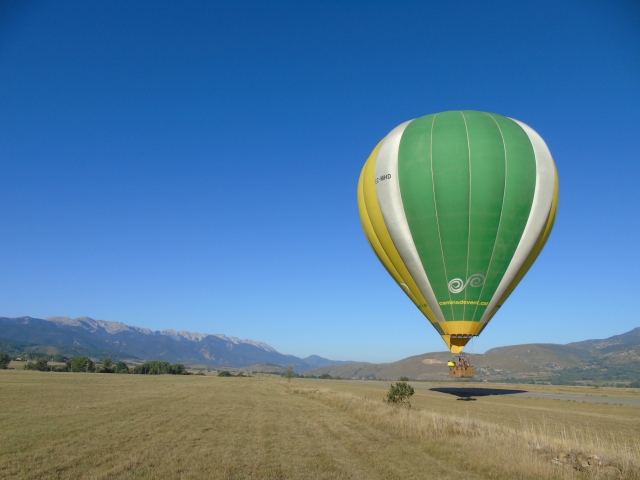 Despegando en globo desde Cerdanya 