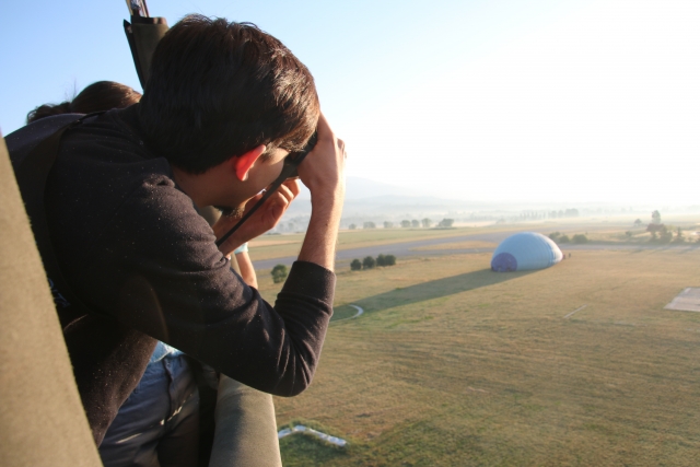  Fotografando a paisagem do balão 
