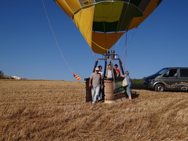 Comenzando la aventura en globo 