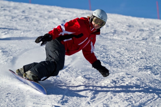 profiter du snowboard à Leon 