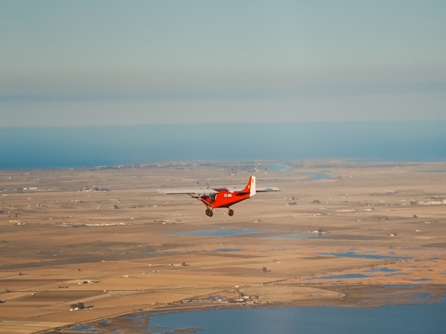  Sorvola il Delta dell'Ebro in un piccolo aereo