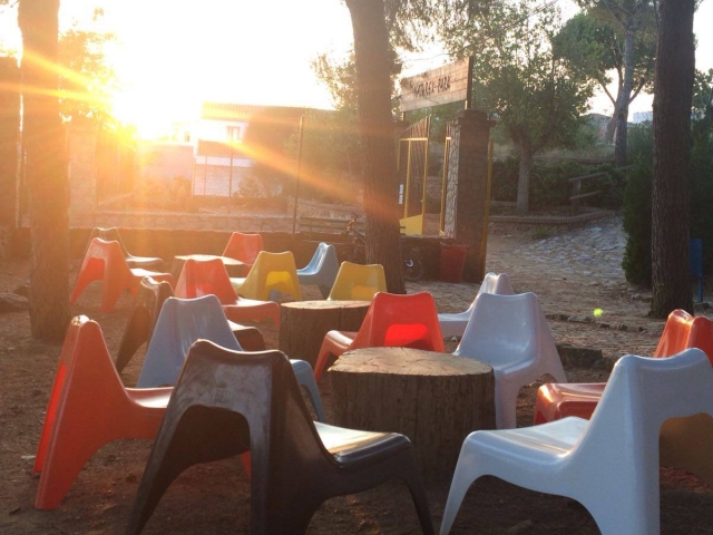  Parc au coucher du soleil 