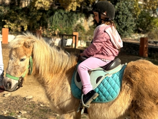 Pony ride in Santa Susanna, 30 minutes
