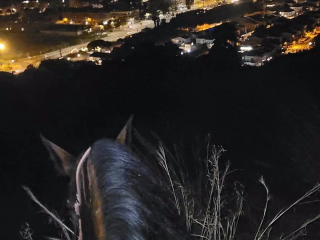  Horseback riding through the moon in Santa Susana 
