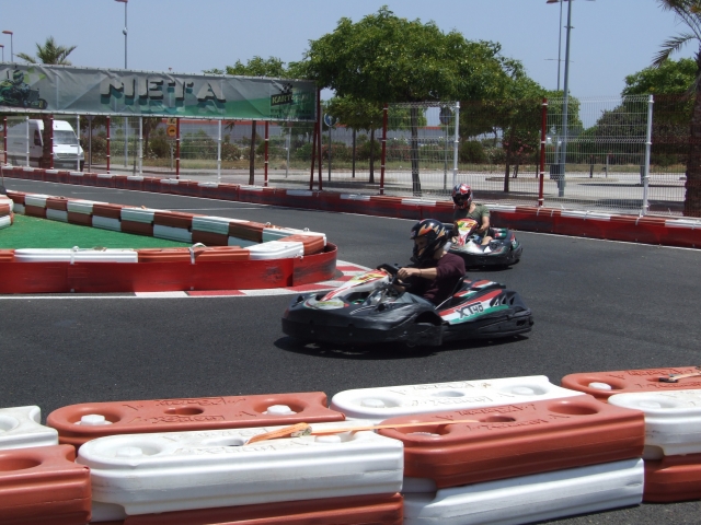 Nella curva del circuito 