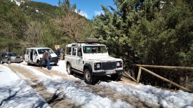 Nuestros todoterrenos explorando los paidajes