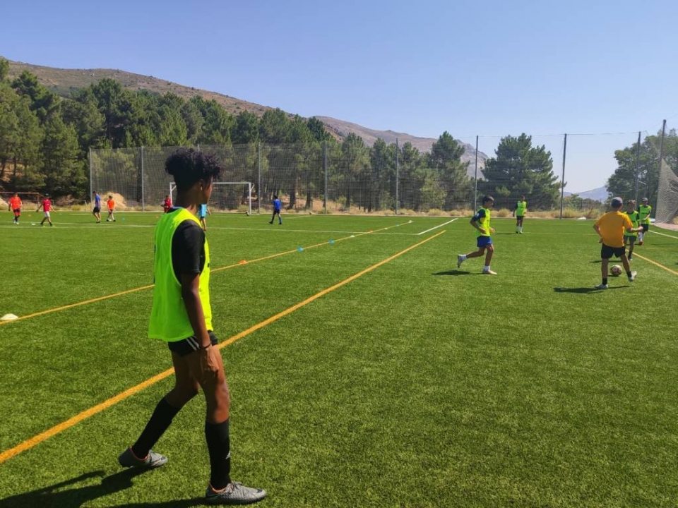 Campamento de fútbol en la Sierra de Madrid