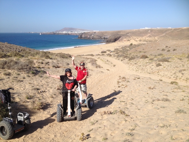 Segway por caminos de arena