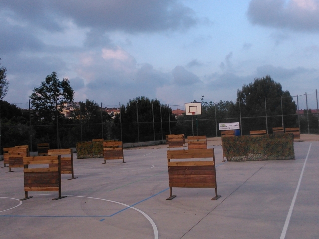  Scène du terrain de basket 