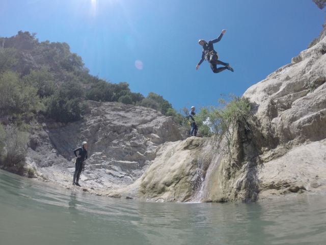 Salto na ravina de Bòixols 