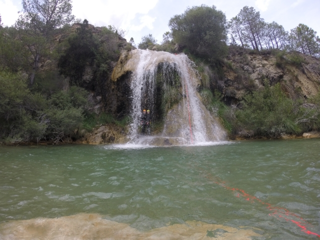  Under the waterfall of the ravine 