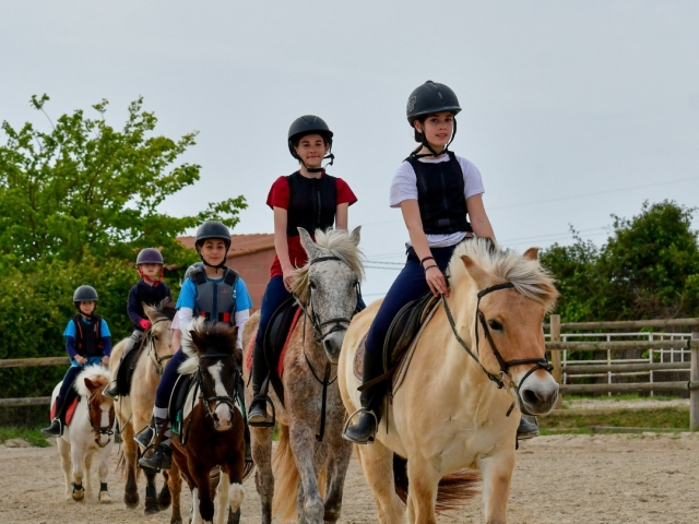  Parcours à poney pour enfants 