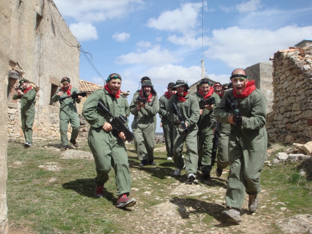 Equipo de laser combat, preparado