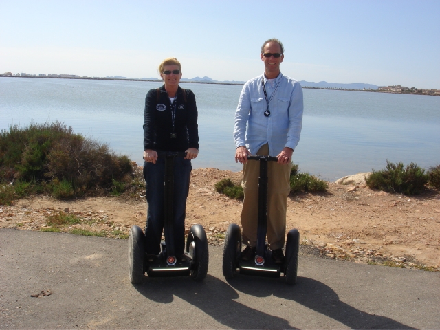  Segways à côté de la plage 