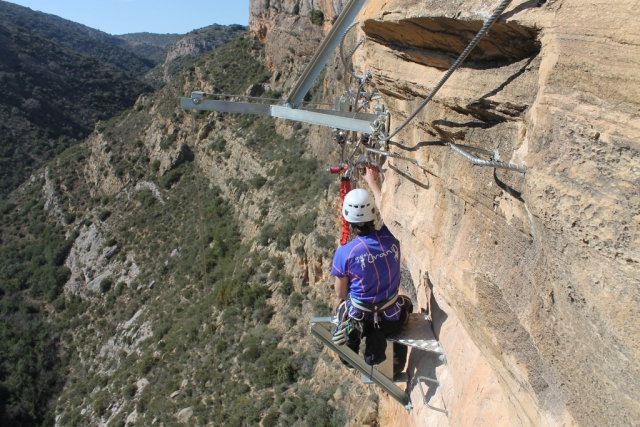  Sur la ferrata de Cagate Lorito 