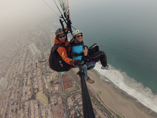 Above the beach 