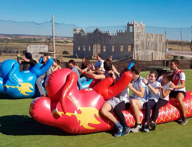 Carrera de hinchables
