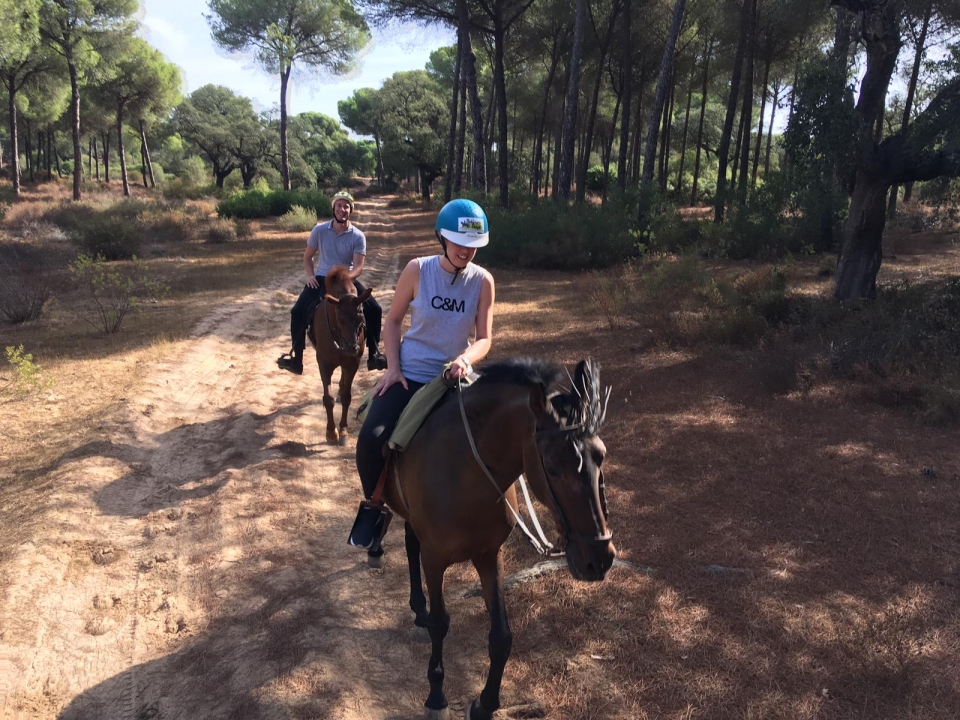Ruta a caballo en Doñana