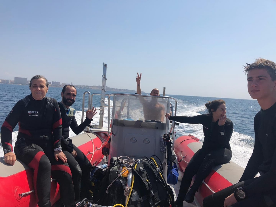 Buceo desde barco en Alicante