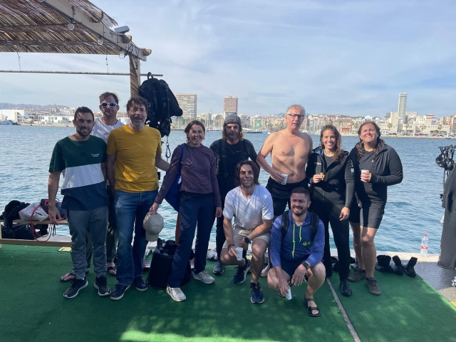 Haciendo el curso Open Water Driver con amigos