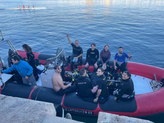 Día de buceo en familia