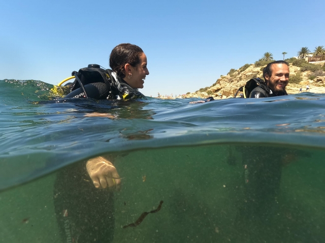 Buceo en pareja