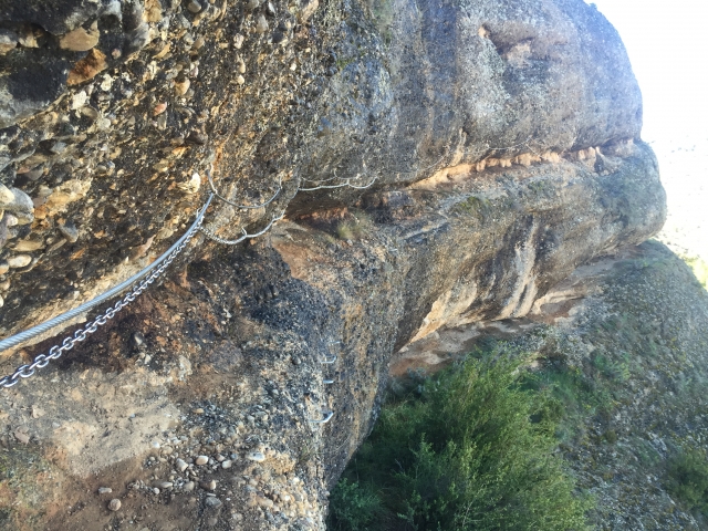  Doing a via ferrata in Huesca 