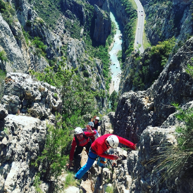  Climbing via ferrata in Huesca 