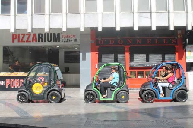 Paseo en coche eléctrico