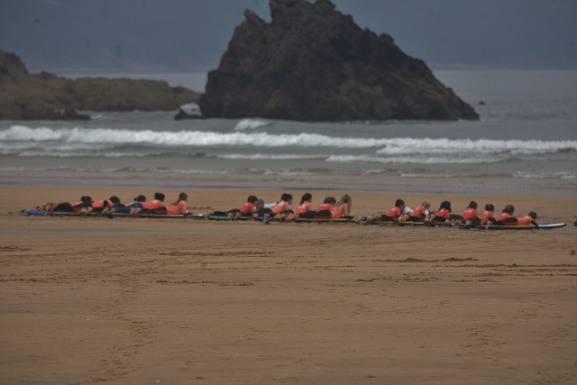 Surfen in Playa de Laga 
