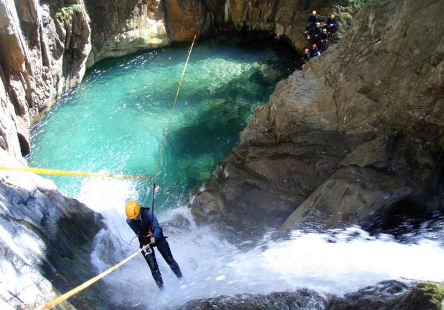 Canyoning pour avancé près de Barcelone