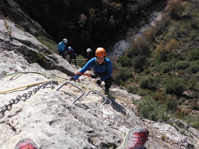 Ascensión por vía ferrata