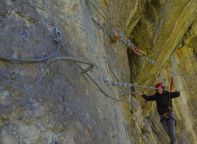  Vorwärtskommen auf dem Klettersteig 