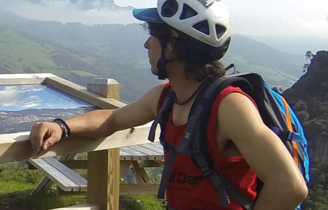  Rasten auf dem Klettersteig 