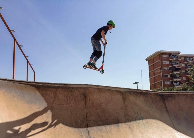 Volando con el patin