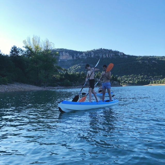  In canoa su un tratto del fiume Jucar 