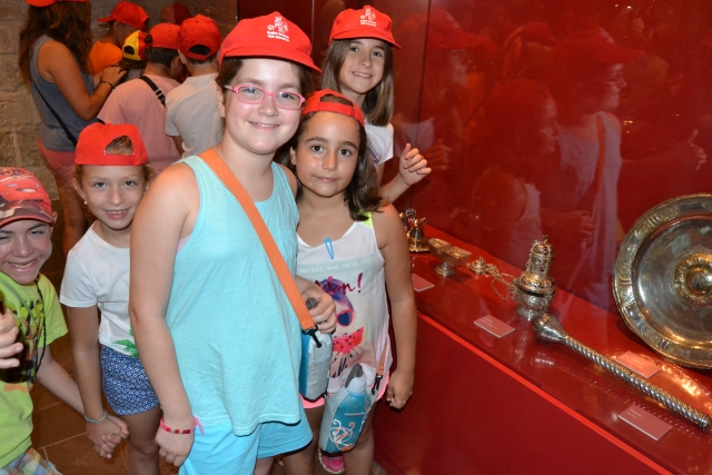  With camp caps 