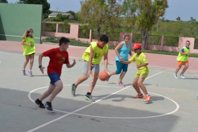  Playing basketball 
