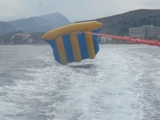 15 min. Fly banana. Pollença, Mallorca