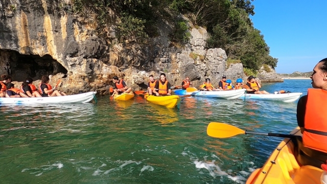 Kayak en grupo