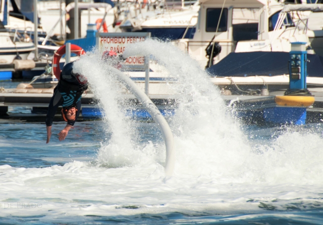 Pirueta en flyboard