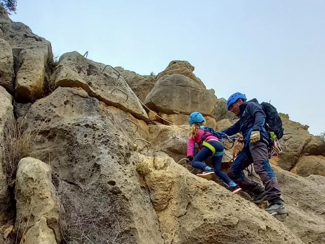  Parcourir la via ferrata 