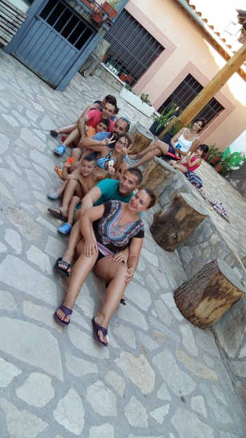 Gruppe im Lager 