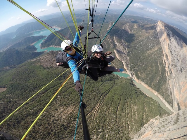  Volo in parapendio da Montsec 