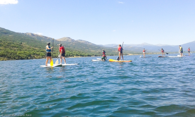  Paddle surfing route through the reservoir 