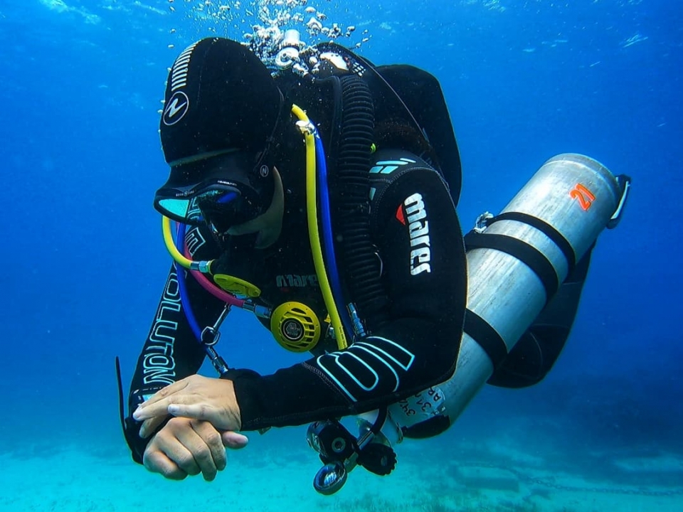 Diving in Portinatx 